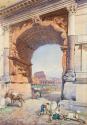 Dipinto: A break moment under the Arch of Titus 